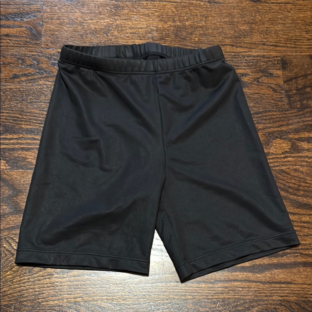 American Apparel Black Bike Shorts Elastic Waistband